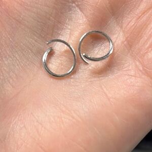 Mejuri Silver Minimalist Earrings